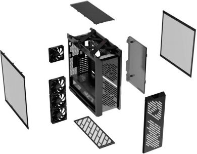 Asus Case ASUS ATX/micro ATX/Mini-ITX/EATX Black Midi Tower PC ROG Strix Helios II GX601S/BK/TGROGSTRIXHELIO GX601 ROG STRIX HELI | Elektrika.lv