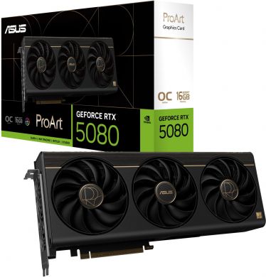 Asus Graphics Card ASUS NVIDIA GeForce RTX 5080 16 GB GDDR7 256 bit PCI Express 5.0 Active PROART-RTX5080-O16G PROART-RTX5080-O16G | Elektrika.lv
