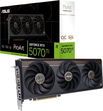 Asus Graphics Card ASUS NVIDIA GeForce RTX 5070 Ti 16 GB GDDR7 256 bit PCI Express 5.0 Active PROART-RTX5070TI-O16G PROART-RTX5070TI-O16 | Elektrika.lv