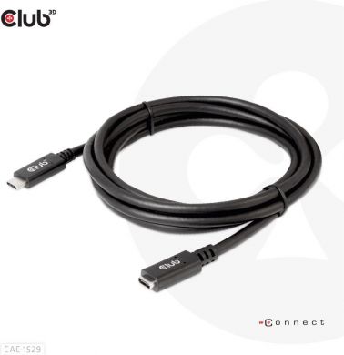  CABLE USB-C TO USB-C 2M/M/F CAC-1529 CLUB3D CAC-1529 | Elektrika.lv