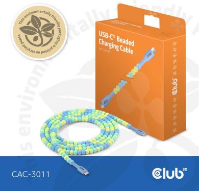  CABLE USB-C TO USB-C/BLUE CAC-3011 CLUB3D CAC-3011 | Elektrika.lv