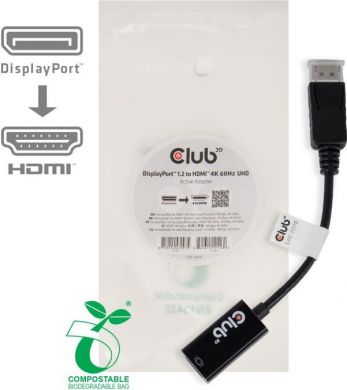  I/O ADAPTER DP TO HDMI/M/F CAC-2070 CLUB3D CAC-2070 | Elektrika.lv