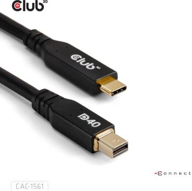  CABLE USB-C TO MINI DP 1.2M/M/M CAC-1561 CLUB3D CAC-1561 | Elektrika.lv