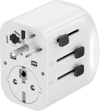 Gembird POWER ADAPTER GROUNDED 15W/WHT TPA-EU2A1C15-01-W GEMBIRD TPA-EU2A1C15-01-W | Elektrika.lv