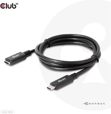  CABLE USB-C TO USB-C 1M/M/F CAC-1531 CLUB3D CAC-1531 | Elektrika.lv