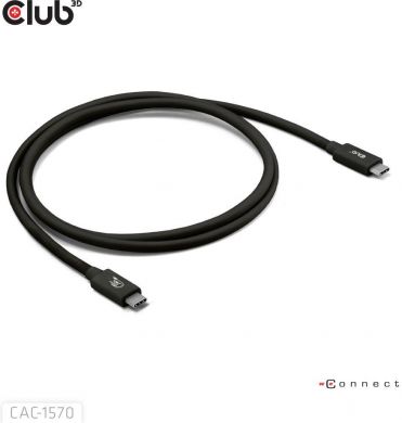  CABLE USB-C TO USB-C 1.2M/BLACK CAC-1570 CLUB3D CAC-1570 | Elektrika.lv