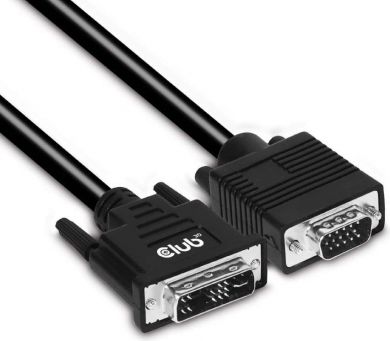  CABLE DVI-A TO VGA 3M/M/M CAC-1243 CLUB3D CAC-1243 | Elektrika.lv