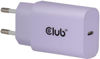  MOBILE CHARGER WALL USB-C/2PK 30W PURPLE CAC-3025 CLUB3D CAC-3025 | Elektrika.lv