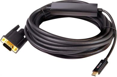  CABLE USB-C TO VGA 5M/M/M CAC-1512 CLUB3D CAC-1512 | Elektrika.lv