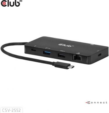  I/O HUB 9IN1 USB-C/100W CSV-2552 CLUB3D CSV-2552 | Elektrika.lv