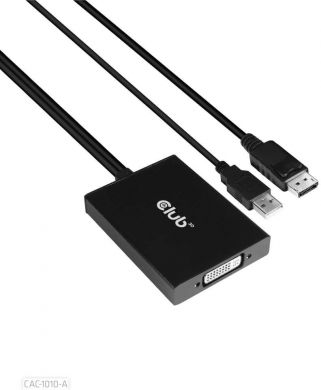  I/O ADAPTER USB TO DVI/DP/M/F CAC-1010-A CLUB3D CAC-1010-A | Elektrika.lv