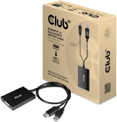  I/O ADAPTER USB TO DVI/DP/M/F CAC-1010-A CLUB3D CAC-1010-A | Elektrika.lv