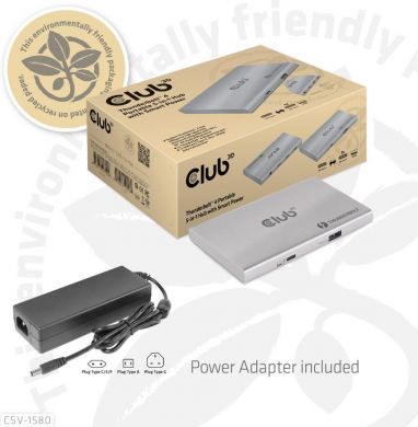 I/O HUB 5IN1 THUNDERBOLT/CSV-1580 CLUB3D CSV-1580 | Elektrika.lv