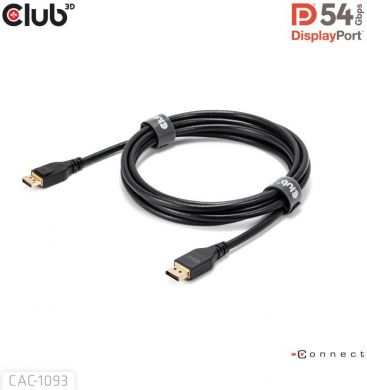  CABLE DP TO DP 3M/M/M CAC-1093 CLUB3D CAC-1093 | Elektrika.lv