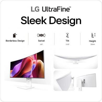 LG LCD Monitor LG 40 " 5120 x 2160 pixels WUHD Native aspect ratio 21:9 Curved 40U990A-W 40U990A-W | Elektrika.lv