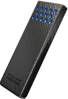 NITECORE POWER BANK 10000MAH/CARBO 10000 G2 BLUE NITECORE CARBO 10000 GEN2 BLU | Elektrika.lv