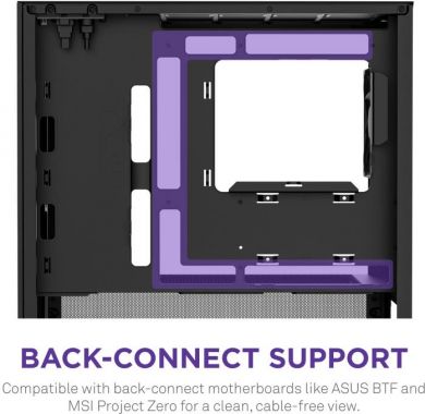  Case NZXT micro ATX/Mini-ITX Black Midi Tower PC CC-H31FB-01 CC-H31FB-01 | Elektrika.lv