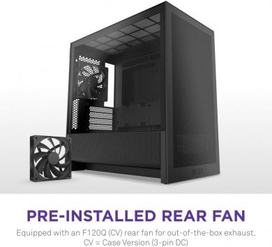  Case NZXT micro ATX/Mini-ITX Black Midi Tower PC CC-H31FB-01 CC-H31FB-01 | Elektrika.lv