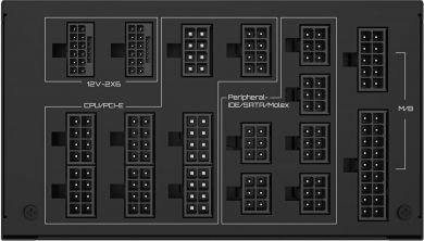 Gigabyte Power Supply GIGABYTE GP-UD1600PM PG5 1600 Watts Efficiency 80 PLUS PLATINIUM PFC Active GP-UD1600PMPG5 GP-UD1600PM PG5 | Elektrika.lv