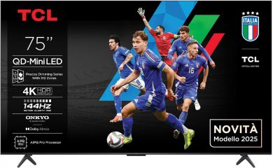 TCL TV Set TCL 75 " 4K Ultra HD 3840 x 2160 pixels Flat 16:9 QD-Mini LED 75Q6C 75Q6C | Elektrika.lv
