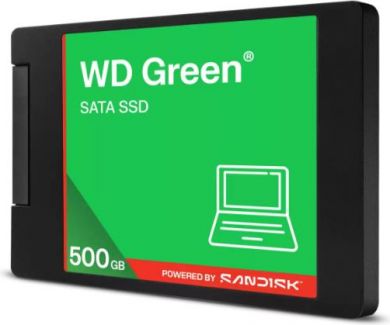Western Digital SSD SANDISK Green POWERED BY SANDISK 500 GB Serial ATA III Read speed 545 MB/s 2.5" WDS500G5G0A WDS500G5G0A | Elektrika.lv