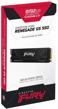 Kingston SSD KINGSTON FURY 8TB M.2 NVMe 3D TLC Write speed 14000 MBytes/sec Read speed 14800 MBytes/sec 3.65mm TBW 8000 TB MTBF 2000000 hours SFYR2D/8T1 SFYR2D/8T1 | Elektrika.lv