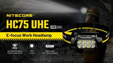 NITECORE HEADLAMP H SERIES 3000 LUMENS/HC75 UHE NITECORE HC75 UHE | Elektrika.lv