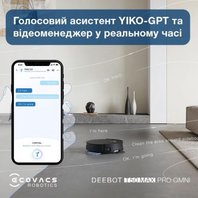 Ecovacs VACUUM CLEANER ROBOT/DEEBOT T50 PRO OMNI ECOVACS DEEBOT T50 PRO OMNI | Elektrika.lv