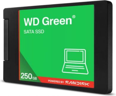 Western Digital SSD SANDISK Green POWERED BY SANDISK 250 GB Serial ATA III Read speed 545 MB/s 2.5" WDS250G5G0A WDS250G5G0A | Elektrika.lv
