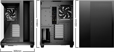  Case BE QUIET ATX/micro ATX/Mini-ITX Black Midi Tower PC BGW83 BGW83 | Elektrika.lv