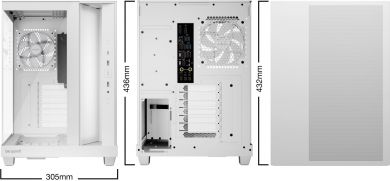  Case BE QUIET ATX/micro ATX/Mini-ITX White Midi Tower PC BGW86 BGW86 | Elektrika.lv