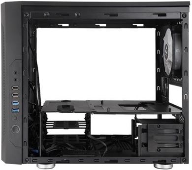  Case CHIEFTEC micro ATX/Mini-ITX Black Cube PC GM-02B-OP GM-02B-OP | Elektrika.lv