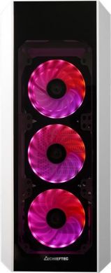  Case CHIEFTEC ATX/micro ATX/Mini-ITX White Midi Tower PC GL-03W-OP GL-03W-OP | Elektrika.lv