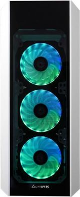  Case CHIEFTEC ATX/micro ATX/Mini-ITX White Midi Tower PC GL-03W-OP GL-03W-OP | Elektrika.lv