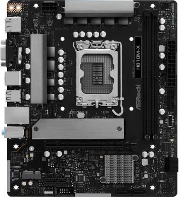 Asrock Mainboard ASROCK Intel H810 LGA1851 Micro-ATX Memory DDR5 Memory slots 2 H810M-X H810M-X | Elektrika.lv
