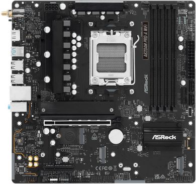 Asrock Mainboard ASROCK AMD A620A micro ATX RAM DDR5-SDRAM 2xSlots Wi-Fi Yes Bluetooth Yes 1xPCI Express x4 slots A620AMPRO-AWIFI A620AM PRO-A WIFI | Elektrika.lv