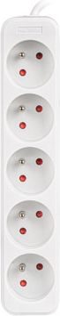 Lanberg Lanberg Cable Power Strip, 5X French Outlets Quality-Grade Copper, 1.5 m | PS0-05E-0150-W PS0-05E-0150-W