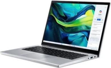 Acer Notebook ACER Aspire Go Spin 14 AGSP14-31PT-C72L CPU  Intel N-Series N150 800 MHz 14" Touchscreen 1920x1200 RAM 16GB LPDDR5 SSD 512GB IntelGraphics Integrated ENG Windows 11 Home Pure Silver 1.54 kg NX.J3UEL.001 NX.J3UEL.001 | Elektrika.lv