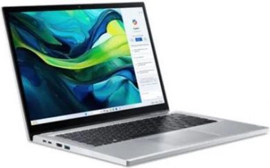 Acer Notebook ACER Aspire Go Spin 14 AGSP14-31PT-338B CPU  Intel Core 3 N355 1900 MHz 14" Touchscreen 1920x1200 RAM 16GB LPDDR5 SSD 512GB IntelGraphics Integrated ENG Windows 11 Home Pure Silver 1.54 kg NX.J3UEL.002 NX.J3UEL.002 | Elektrika.lv