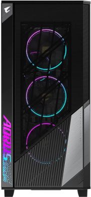 Gigabyte Case GIGABYTE AORUS C500 GLASS MidiTower Not included ATX EATX MicroATX MiniITX Colour Black AC500G AC500G | Elektrika.lv