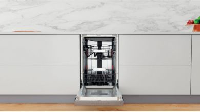 Whirlpool Whirlpool Dishwasher | WSBO 3O34 PF X | Built-in | Width 45 cm | Number of place settings 10 | Number of programs 8 | Energy efficiency class D | Display | Stainless steel WSBO 3O34 PF X