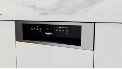 Whirlpool Whirlpool Dishwasher | WSBO 3O34 PF X | Built-in | Width 45 cm | Number of place settings 10 | Number of programs 8 | Energy efficiency class D | Display | Stainless steel WSBO 3O34 PF X