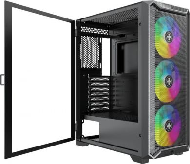 Xilence Case XILENCE ATX/micro ATX/Mini-ITX Black Midi Tower PC XG161 XG161 | Elektrika.lv