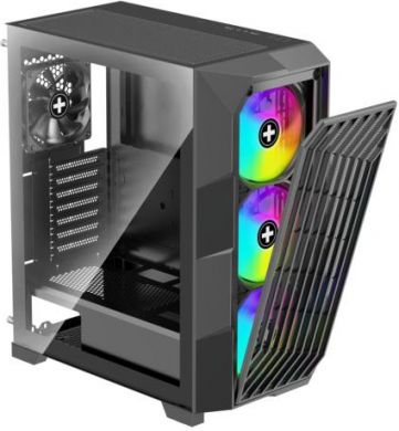 Xilence Case XILENCE ATX/micro ATX/Mini-ITX Black Midi Tower PC XILENT BREEZE II X812.ARGB XG181 | Elektrika.lv