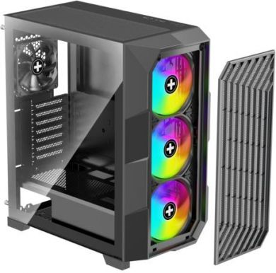Xilence Case XILENCE ATX/micro ATX/Mini-ITX Black Midi Tower PC XILENT BREEZE II X812.ARGB XG181 | Elektrika.lv