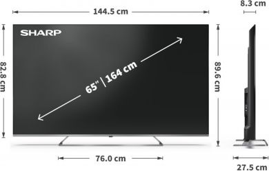 Sharp Sharp 4K Ultra HD QLED MiniLED TV | 65JP7265E | 55 | Smart TV | Google TV | UHD 65JP7265E