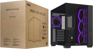 Asus Case ASUS ATX/micro ATX/Mini-ITX Black PC A32PLUSTGARGBBLACK A32 PLUS TG ARGB BLA | Elektrika.lv
