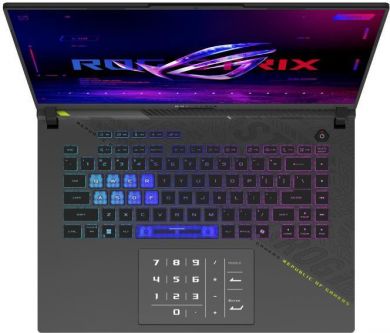 Asus Notebook ASUS ROG Strix G16 (2025) G614PR-RV092W CPU  AMD Ryzen 9 8940HX 2400 MHz 16" 1920x1200 RAM 16GB DDR5 5200 MHz SSD 1TB NVIDIA GeForce RTX 5070 Ti 12GB ENG Windows 11 Home Eclipse Grey 2.5 kg 90NR0NJ7-M00690 90NR0NJ7-M00690 | Elektrika.lv