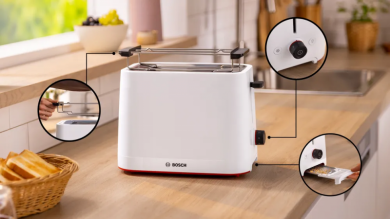 BOSCH Bosch Compact Toaster | TAT3M121 MyMoment | Number of slots 2 | Housing material Plastic | White TAT3M121