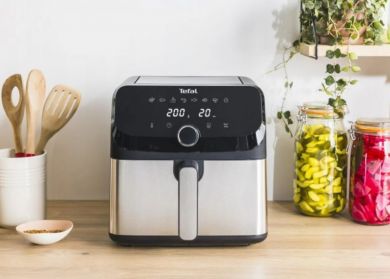 Tefal Easy Fry Mega Air Fryer 1700W, 7.5L, Black EY855D10 | Elektrika.lv